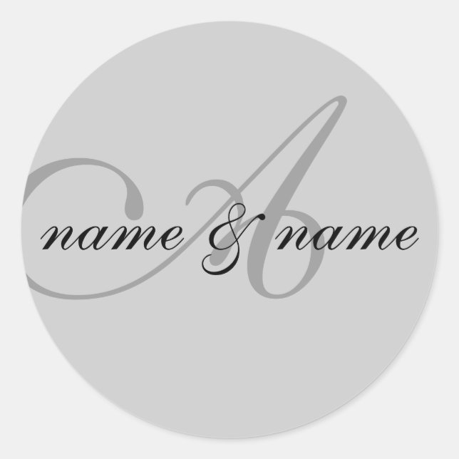 étiquette monogramme "A" (Devant)