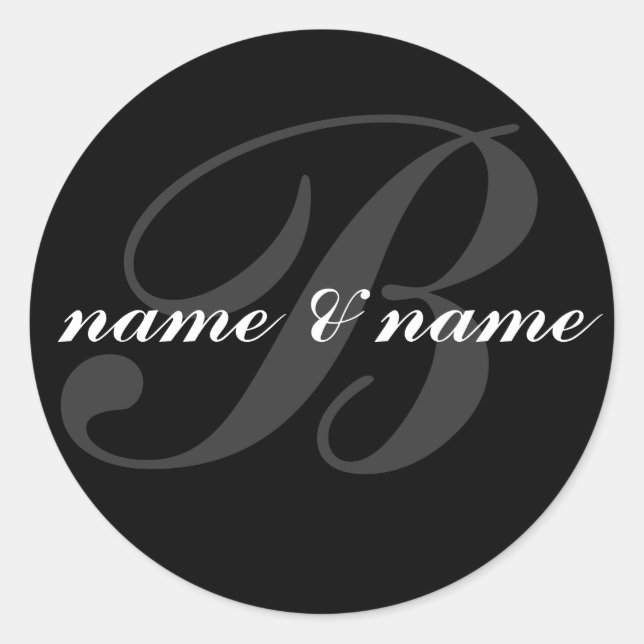 étiquette monogramme "b" (Devant)