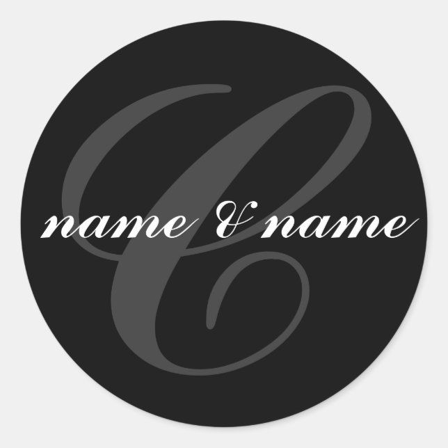 étiquette monogramme "c" (Devant)