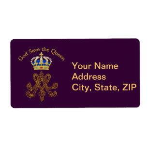 Étiquette Monogramme de Marie Antoinette