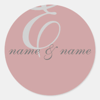 étiquette monogramme "E" - personnalisation