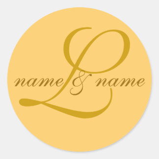 étiquette monogramme "L", personnalisez les prénom