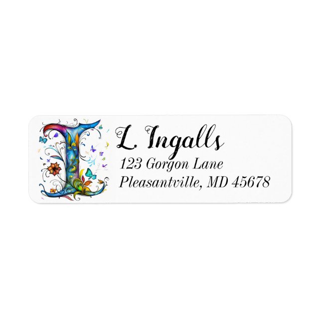 Étiquette Monogramme lunaire I (Devant)