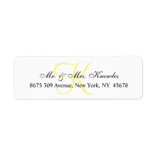 Étiquette Monogramme personnalisable ✨ Chic & Personnalité U