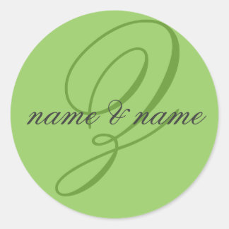 Étiquette monogramme Z