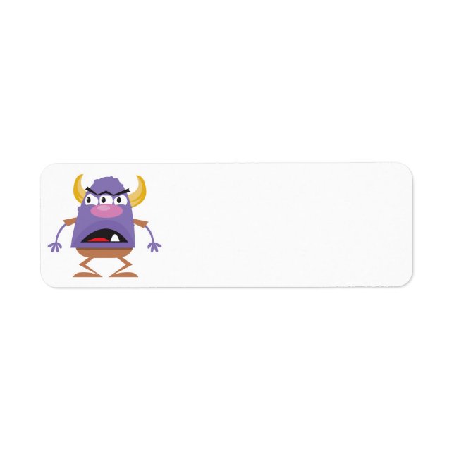 Étiquette monstre à trois yeux (Devant)