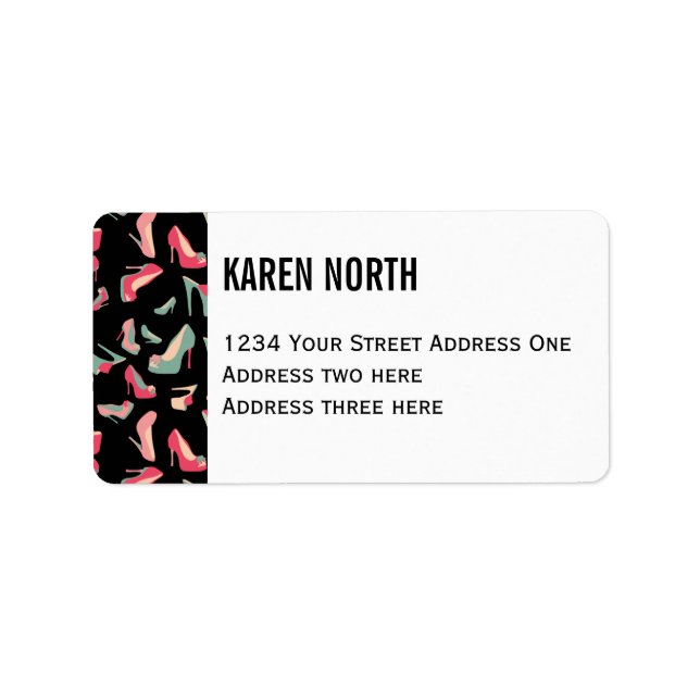 Étiquette Monstre de chaussures (Devant)