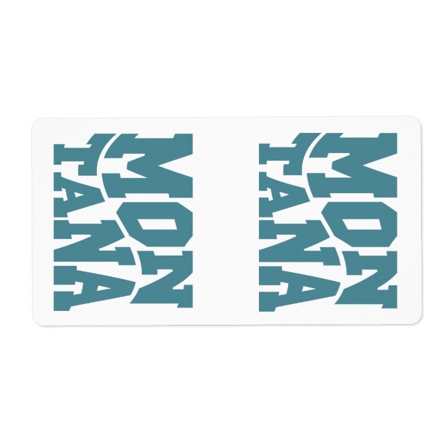 Étiquette Montana (Devant)