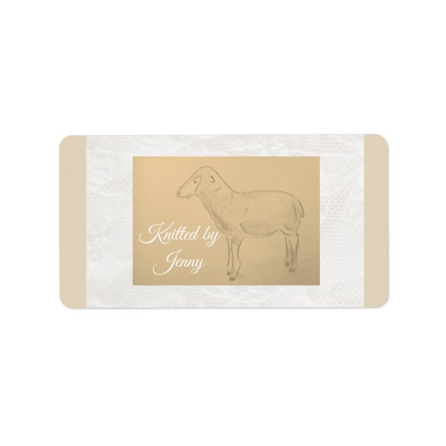 Étiquette Montée en papier mouton (Devant)