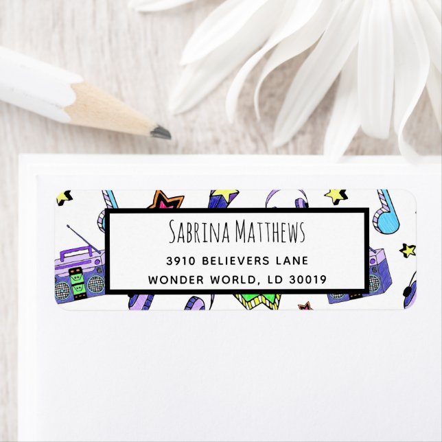 Étiquette Montez la musique (En situation)