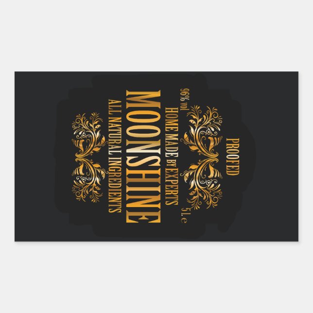 Étiquette Moonshine (Devant)