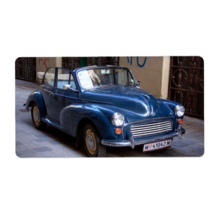 Étiquette Morris Minor Convertible Tourer