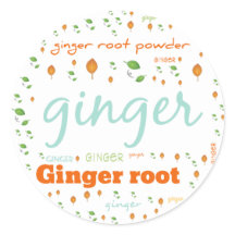 Étiquette MOT HERBE - POUDRE ROOT GINGER