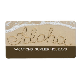 Étiquette Mot sable Aloha