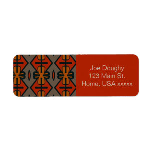 Étiquette Motif à air tribal