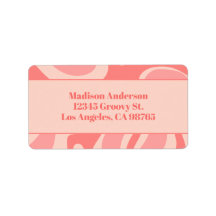 Motif Abstrait à balayage rose vif