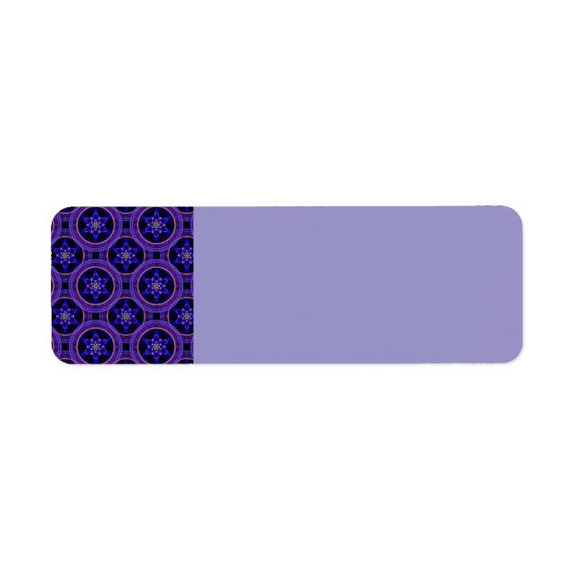 Étiquette Motif abstrait élégant boho moderne floral #505 (Devant)
