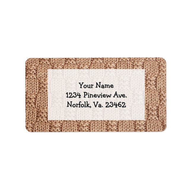 Étiquette Motif Bubble Knit Stitch par Shirley Taylor (Devant)