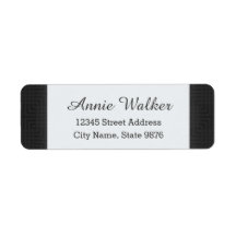 Motif classique -noir et blanc- personnalisé