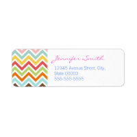 Motif coloré Chevron Zigzag