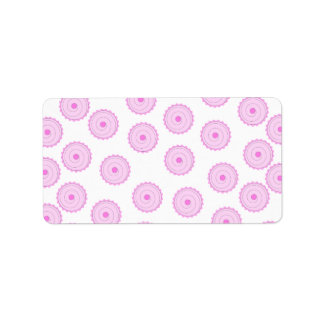 Étiquette Motif Cupcake rose.
