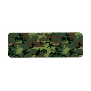 Étiquette Motif de brun de vert de Camo de camouflage