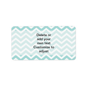 Étiquette Motif de chevron d'Aqua