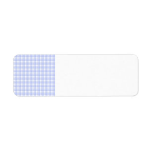 Étiquette Motif de contrôle de guingan. Bleu-clair et blanc