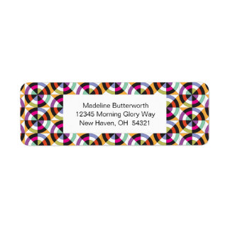 Étiquette Motif de courtepointe des cercles de rotation mode