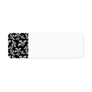 Étiquette Motif de fleurs sans vectoriel gratuit3