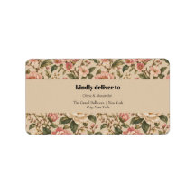 Motif de jardin de pivoine et de rose romantique v