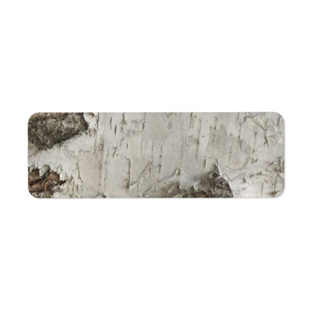 Étiquette Motif d'écorce de bouleau (Devant)