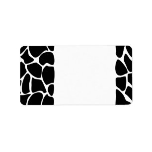 Étiquette Motif d'impression de girafe. Conception de poster