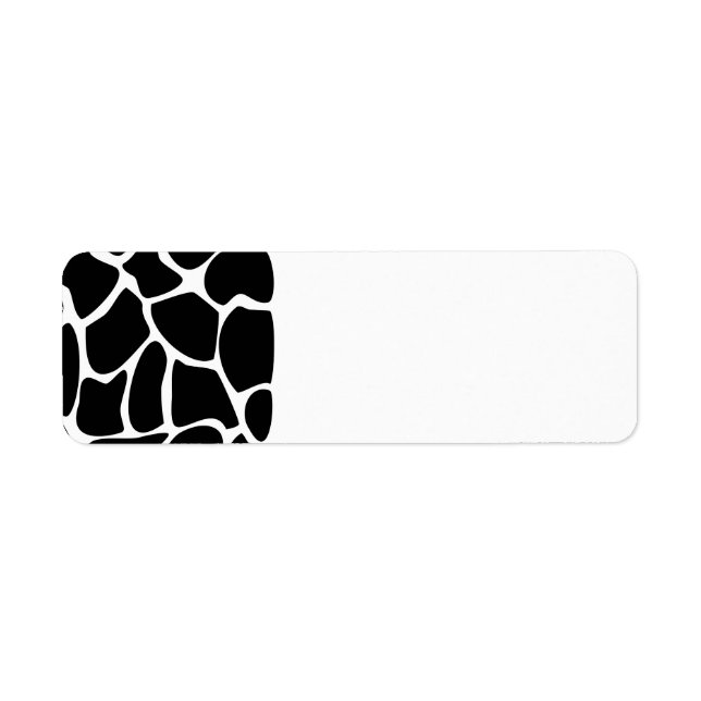 Étiquette Motif d'impression Giraffe. Design poster de anima (Devant)