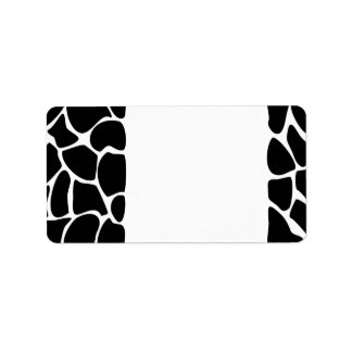 Étiquette Motif d'impression Giraffe. Design poster de anima