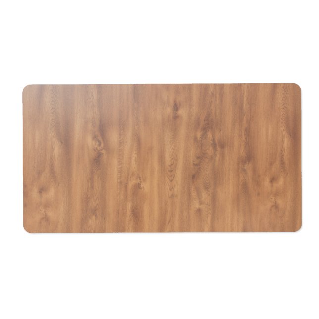 Étiquette Motif en bois foncé (Devant)