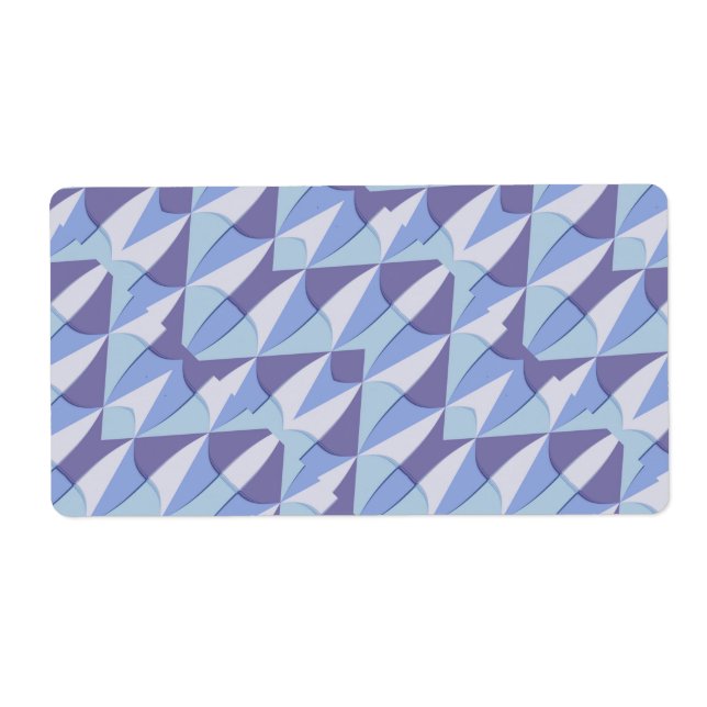 Étiquette motif en mosaïque (Devant)