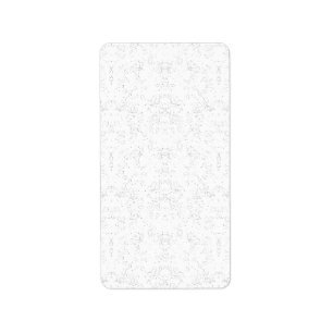 Étiquette Motif floral monochrome – Élégante œuvre d'art tra