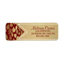 Motif Gold et Red Leaf