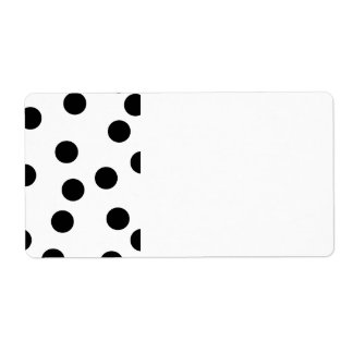 Étiquette Motif local Dalmatien noir et blanc.