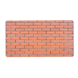 Étiquette Motif mur en brique