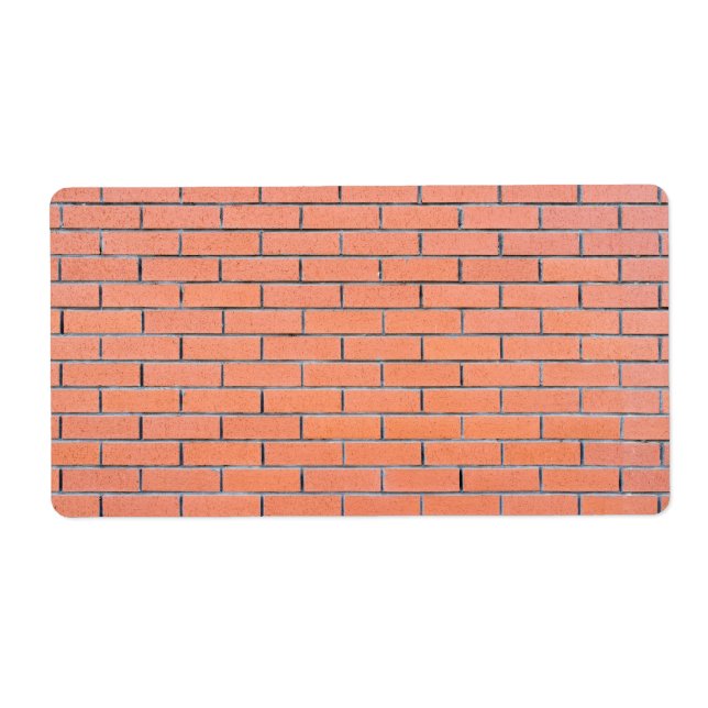 Étiquette Motif mur en brique (Devant)