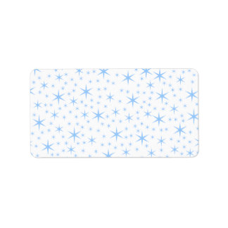 Étiquette Motif Pale Blue Stars.