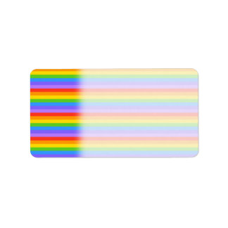 Étiquette Motif Rainbow Stripes.