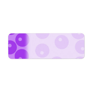 Étiquette Motif Retro Purple Circles.