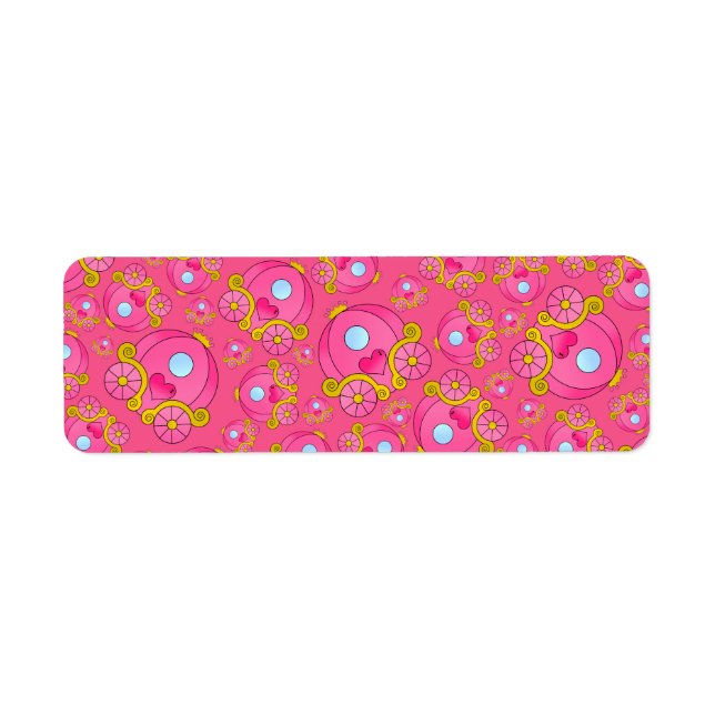 Étiquette Motif rose princesse (Devant)