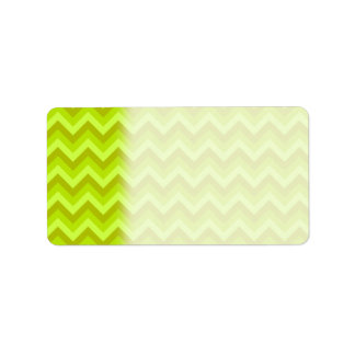 Étiquette Motif Zag Green Lime.