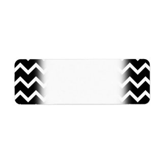 Étiquette Motif Zag noir et blanc.