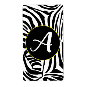 Étiquette Motif Zèbre