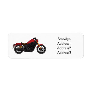 Étiquette moto de style croiseur cool